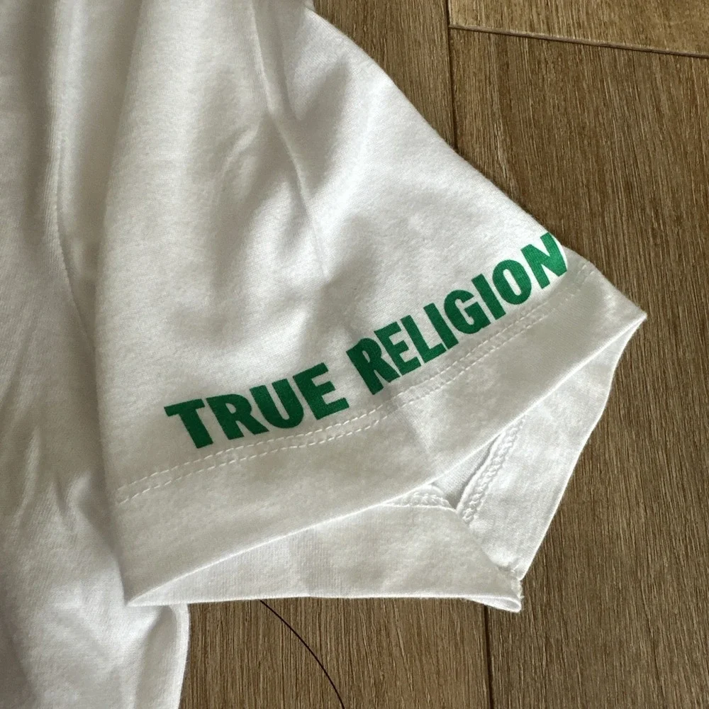 True‎ Religion Men's White Strike HS SS Tee 2002 Size Large NEW